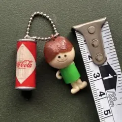 レトロ　ナショナル坊や（片腕欠損） コカ・コーラ ダイヤモンド缶チャームのサムネイル