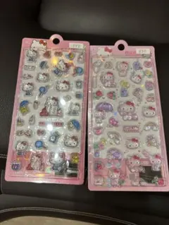 ハローキティ 3Dステッカー 2枚セット