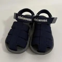 MIKI HOUSE サンダル 17センチ ネイビーのサムネイル