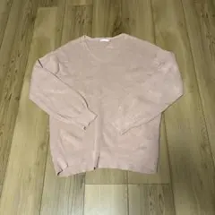 GU Xネック　ピンクセーター