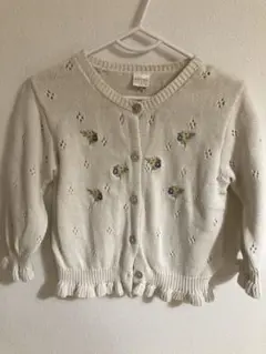 tete a tete 花柄刺繍 カーディガン 90 テータテート　①