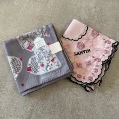 JILL STUART & LANVIN ハンカチ 2枚セット