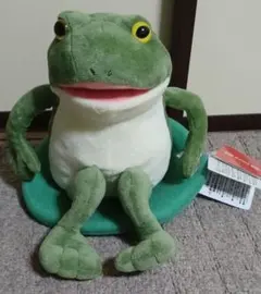 未使用 かえるのケロピョンぬいぐるみ 自転車ギミック おとぼけ