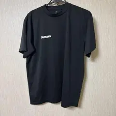 Nittaku 卓球 Tシャツ ブラック 背面ロゴ入り