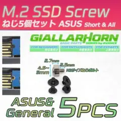5個セット M.2 SSD 固定用 ミリネジ 3種類 標準(ASUS)型