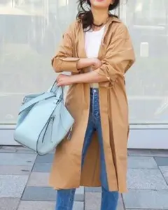 ＊美品＊バンヤードストーム×川人未帆 コラボ シャツワンピース コート ベージュ