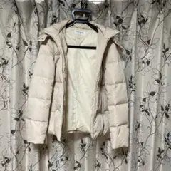 KUMIKYOKU ベージュ ダウンジャケット ファー付き