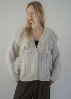 willfully sholder frill cable knitのサムネイル