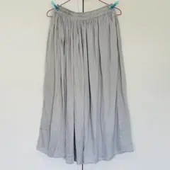 #391 UNIQLO/ロングスカート/グレー/M