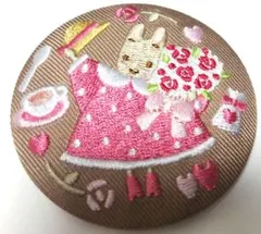 サンリオ刺繍缶バッチ