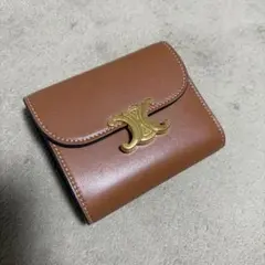 【美品・付属品完備】CELINEトリオンフ スモールフラップウォレット 財布のサムネイル