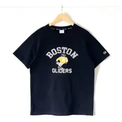 【極美品】チャンピオン ボストン カレッジ プリントTシャツ 黒 メンズL 半袖のサムネイル