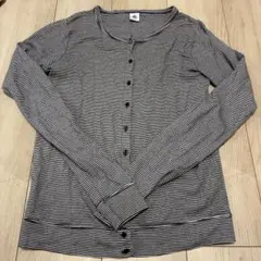 【値下げ】 PETIT BATEAU 長袖 カーディガン M プチバトー　綿