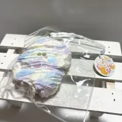 ハンバーガーを食べる子猫 スクイーズ ゆめかわ カラフル クリーム巻き 水色 紫