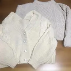 [a560] MAJESTIC LEGON カーディガン セーター 2点セット