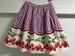 【中古品】　Emily Temple Cute　スカート　さくらんぼ　チェックのサムネイル