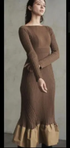 ニットワンピース ロングワンピース