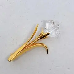 SWAROVSKI スワロフスキー フラワー 花 ブローチ