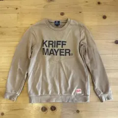 クリフメイヤー　トレーナー　キッズ 170 ベージュ　バックプリント