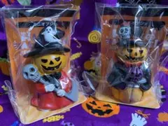 ハロウィン フィギュア パンプキンマスター 2体セット　セリアのサムネイル