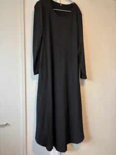 ブラック ロングワンピース マタニティ
