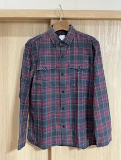 ノースフェイス フランネルシャツ 長袖シャツ 赤 チェック
