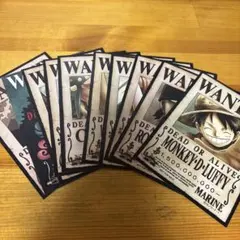 ONE PIECE 麦スト　手配書　麦わらの一味　セット