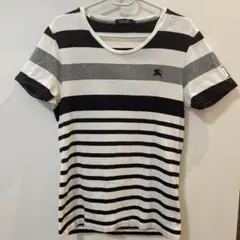 Burberry Black Label ホース刺繍 ボーダー Tシャツ