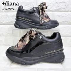 美品✨+diana プラスダイアナ 絵画シリーズ ブラック 22.5のサムネイル