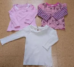 西松屋 女の子 長袖シャツ 3点セット 90cm