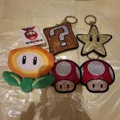 マリオ キャラクター キーホルダー 4個セット
