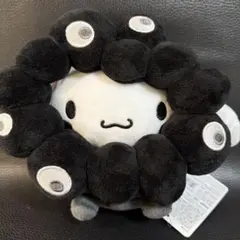 ミャクミャク　シナモロール　ブラック　Mサイズ　ぬいぐるみ