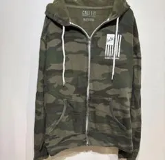 CALI FIT 迷彩柄 ジップアップパーカー