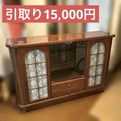 希少品！大正〜昭和初期重厚なデンタルキャビネット ガラス扉 多段