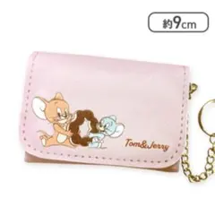 トムとジェリー コインケース 　マルチキーケース　ピンク　タフィ