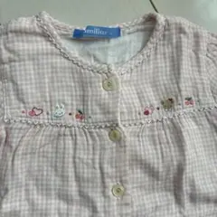 familiar チェック柄 ブラウス 90サイズ