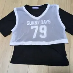 MAPCHU メッシュベスト付きTシャツ 160cm