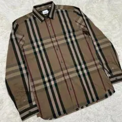 【極美品/現行】バーバリーロンドンイングランド シャツ 長袖シャツ ボタンダウン