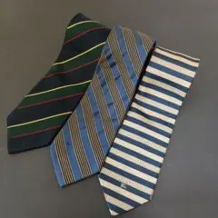ブランドネクタイ３本【Matsuya Valentino Burberrys】