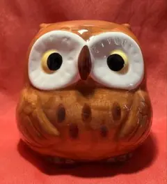 フクロウの置物 小物入れ