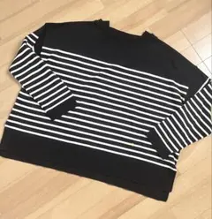 ☆　セモア　C'est moijeu ☆綿シルク麻マルチボーダープルオーバーシャツチュニックPi 2025年最新C`EST MOIJEU レディース ニット・セーターの人気アイテム