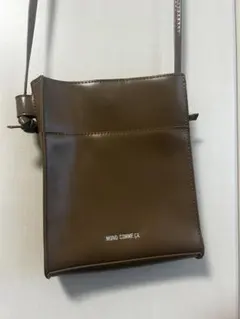 MONO COMME CA ブラウンショルダーバッグ
