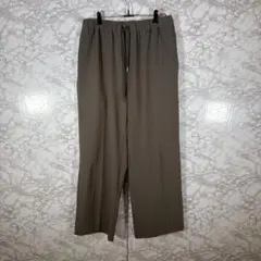 【コムサイズム】ライドパンツ（アッシュグレー）L〜LL レーヨン混ウエストゴム