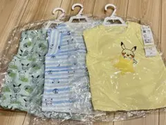 【新品未使用】UNIQLOモンポケ Tシャツ(半袖)90サイズ　3着セット