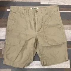 【FOB FACTORY】日本製　美品　 ベイカーショーツ ベージュ　サイズ1のサムネイル
