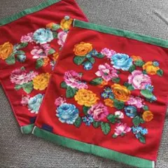 KENZO 花柄刺繍タオルハンカチ 2枚セット