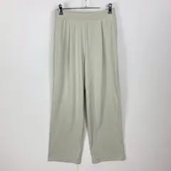 訳あり新品 UNIQLO ユニクロ クレープジャージーストレートパンツ タック