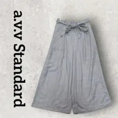 a.v.v standard ガウチョパンツ ワイドパンツ (S) グレー