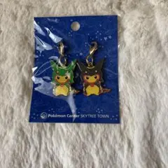 ポケモンセンターレックウザポンチョを着たピカチュウ ピンズセット
