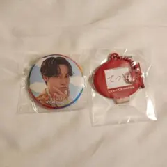EXILE B HAPPY TETSUYA 缶バッジ ネームキーホルダー セット